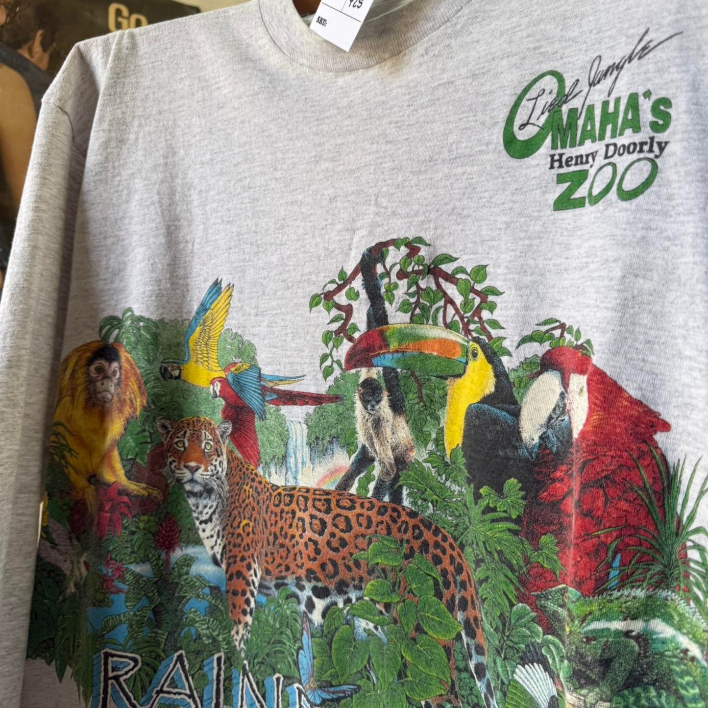 Vintage 90s Omaha Henry Doorly Zoo Animal Nature T-Shirt - X-Large