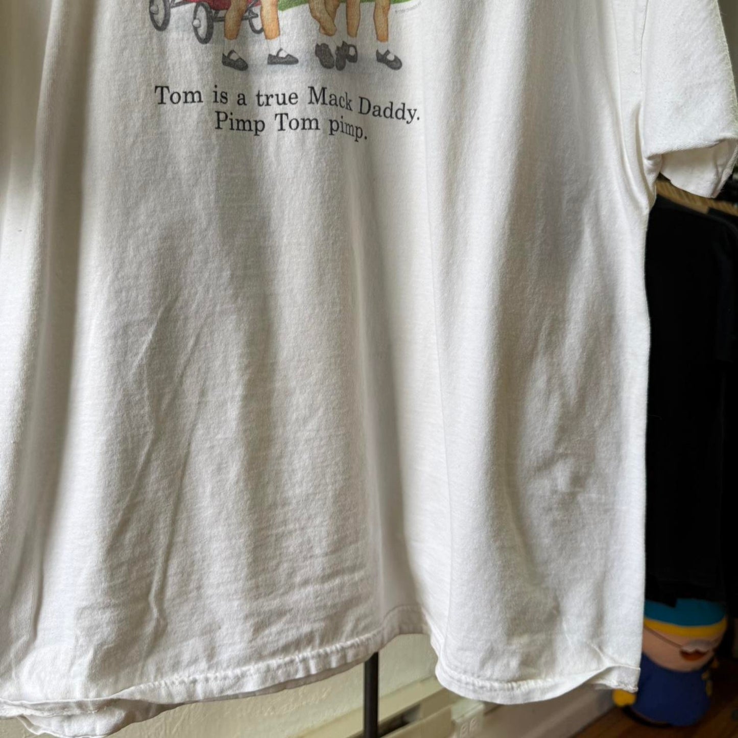 Vintage 90s Mack Daddy Pimp Tom Pimp Cartoon T-Shirt - X-Large