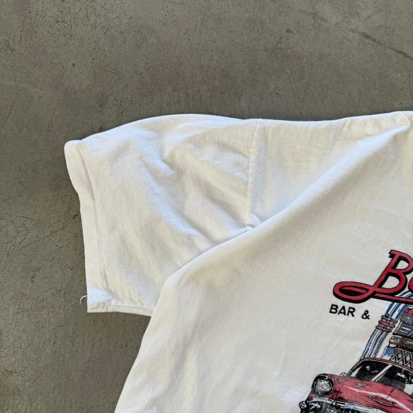 Vintage 80s Boppers Bar and Boogie Diner Car T-Shirt - X-Large