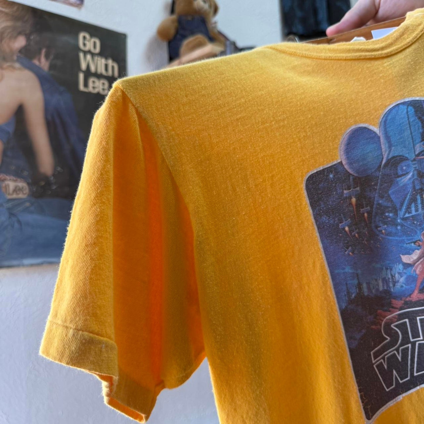 Vintage 70s Star Wars Luke Skywalker Darth Vader T-Shirt - Small