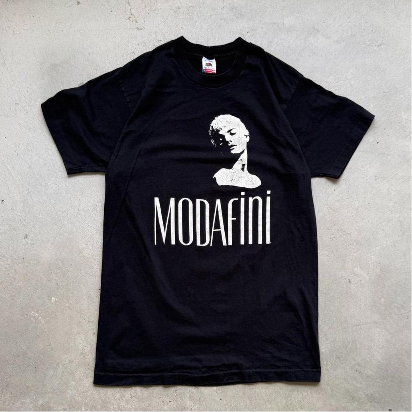 Vintage 90s Modafini Art Busy T-Shirt - Large