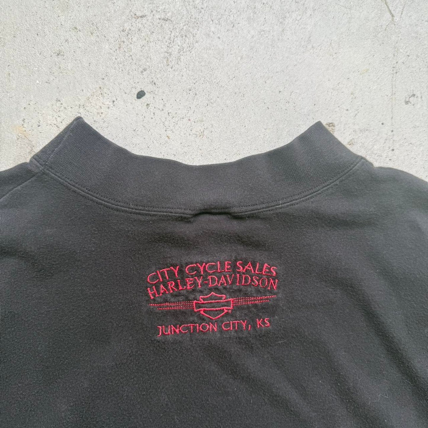 Vintage 90s Harley Davidson Motorcycles Biker Mock Neck T-Shirt - XX-Large