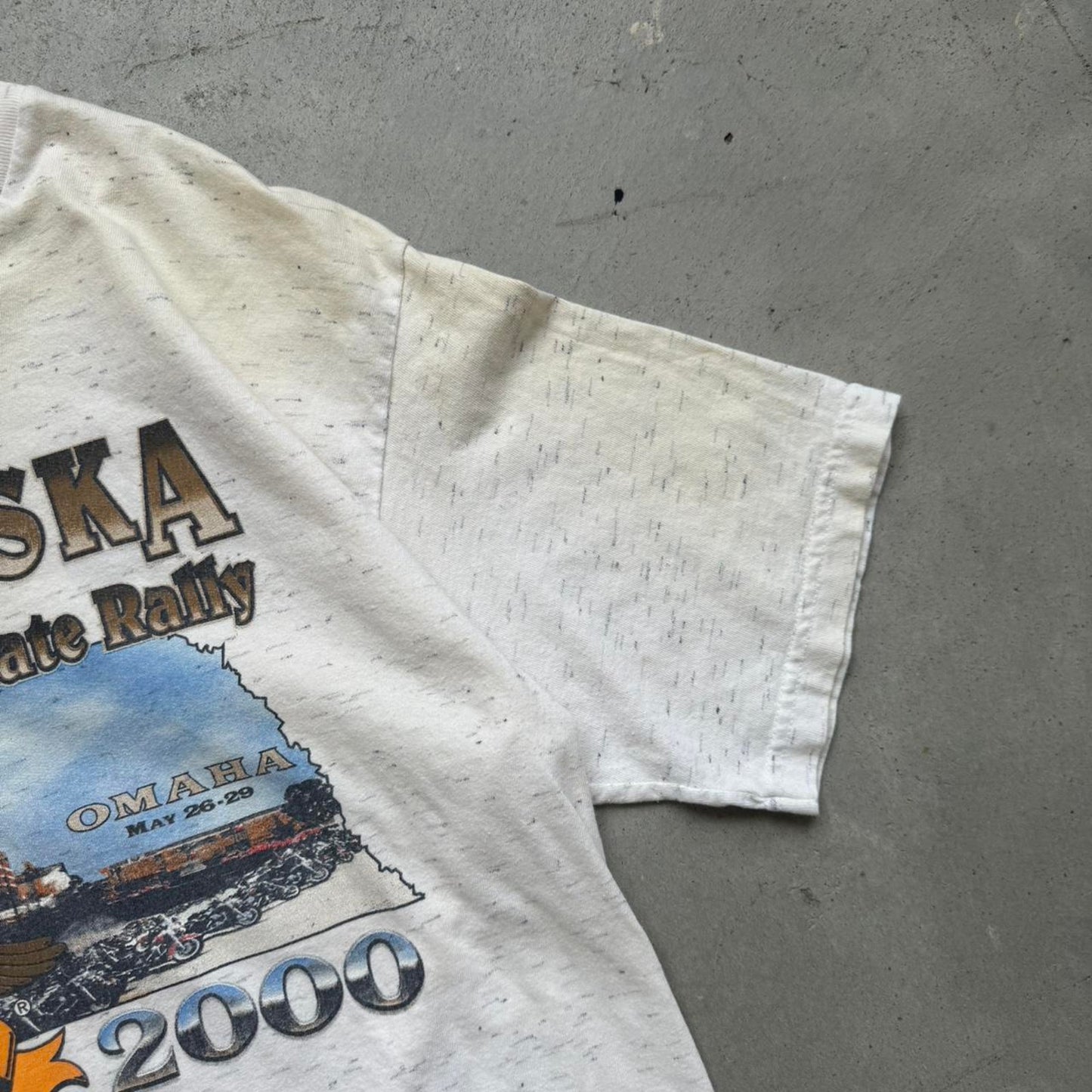 Vintage 2000 Harley Davidson Motorcycles Nebraska State Rally Biker T-Shirt - Large