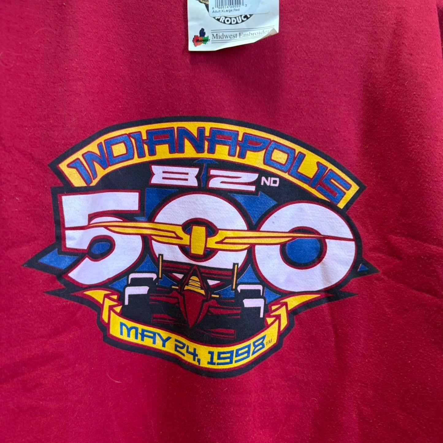 Vintage 90s Indy 500 Racing NASCAR Crewneck - X-Large