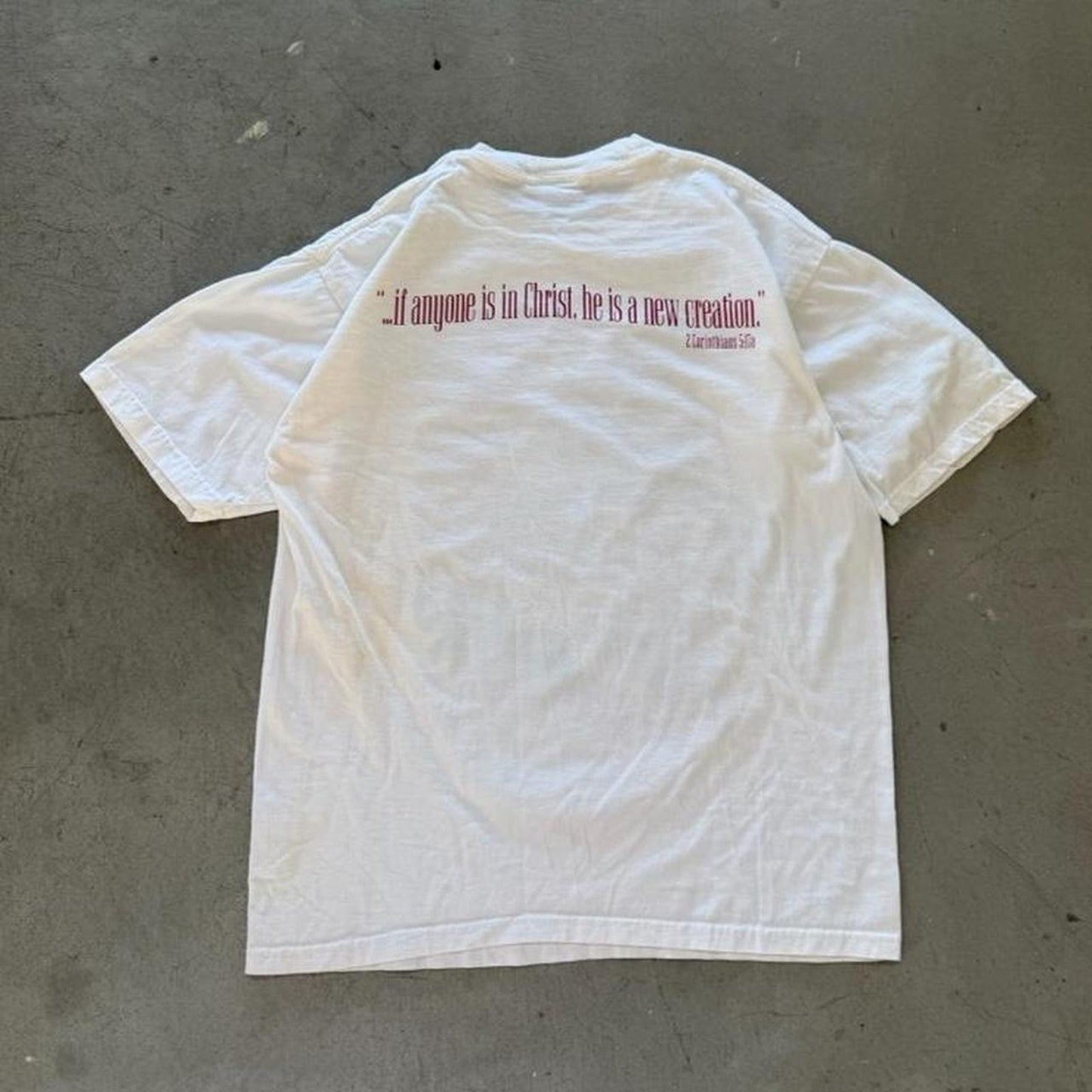 Vintage 90s Author of All Creation Jesus Bible T-Shirt - Large