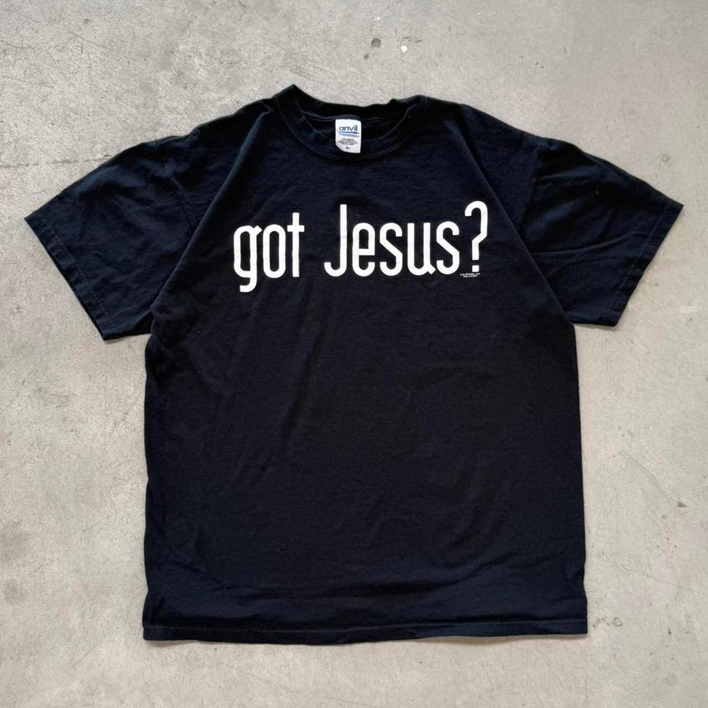 Vintage Y2K Got Jesus? Bible T-Shirt - Large