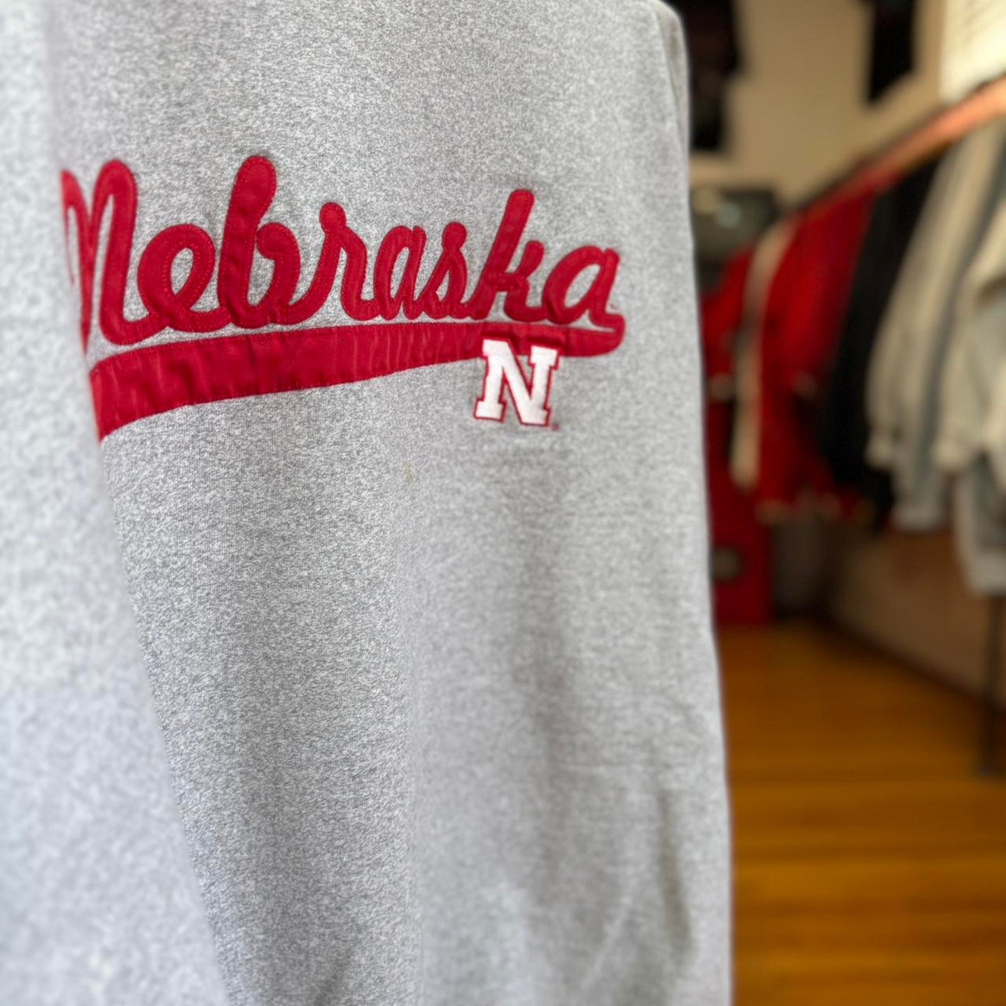 Vintage 90s Nebraska Huskers Cursive Spell Out Crewneck - XX-Large