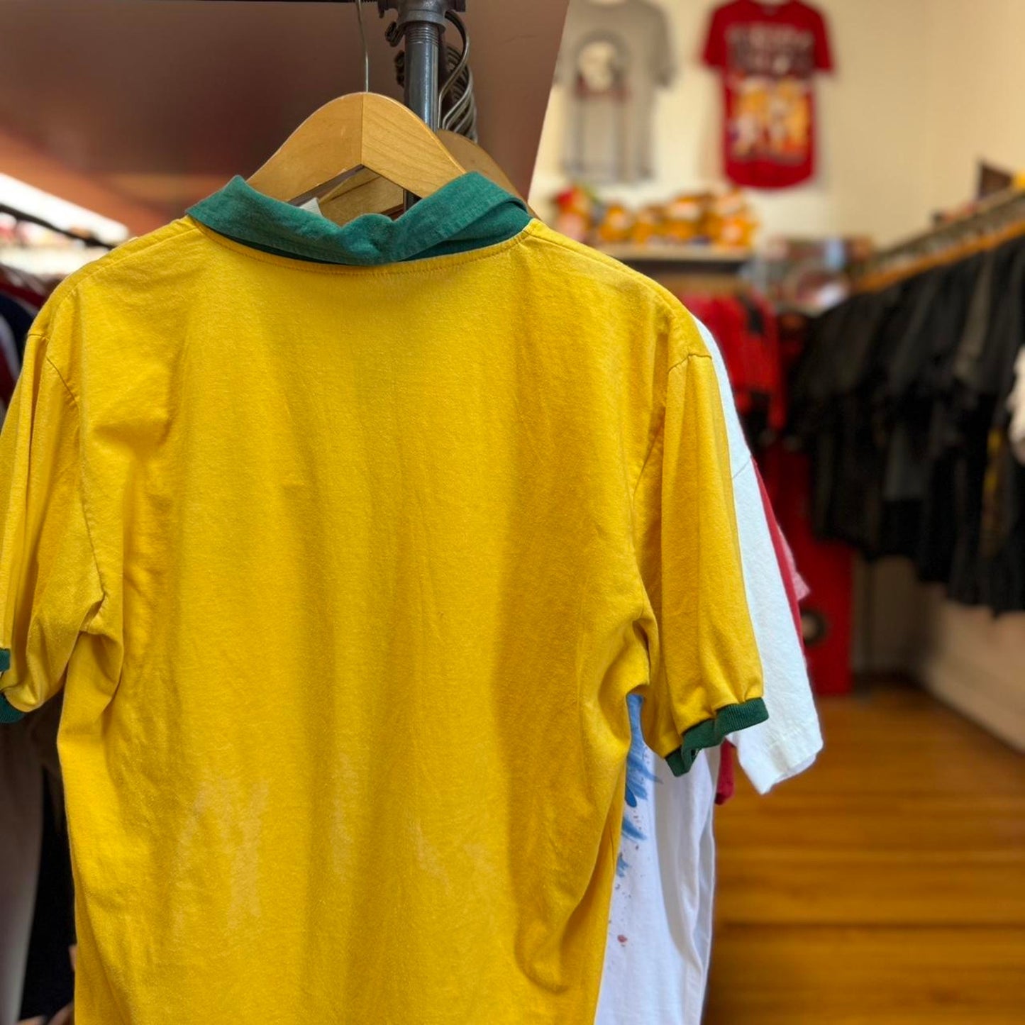 Vintage 80s Brasil World Cup CBF Soccer Futbol Jersey
