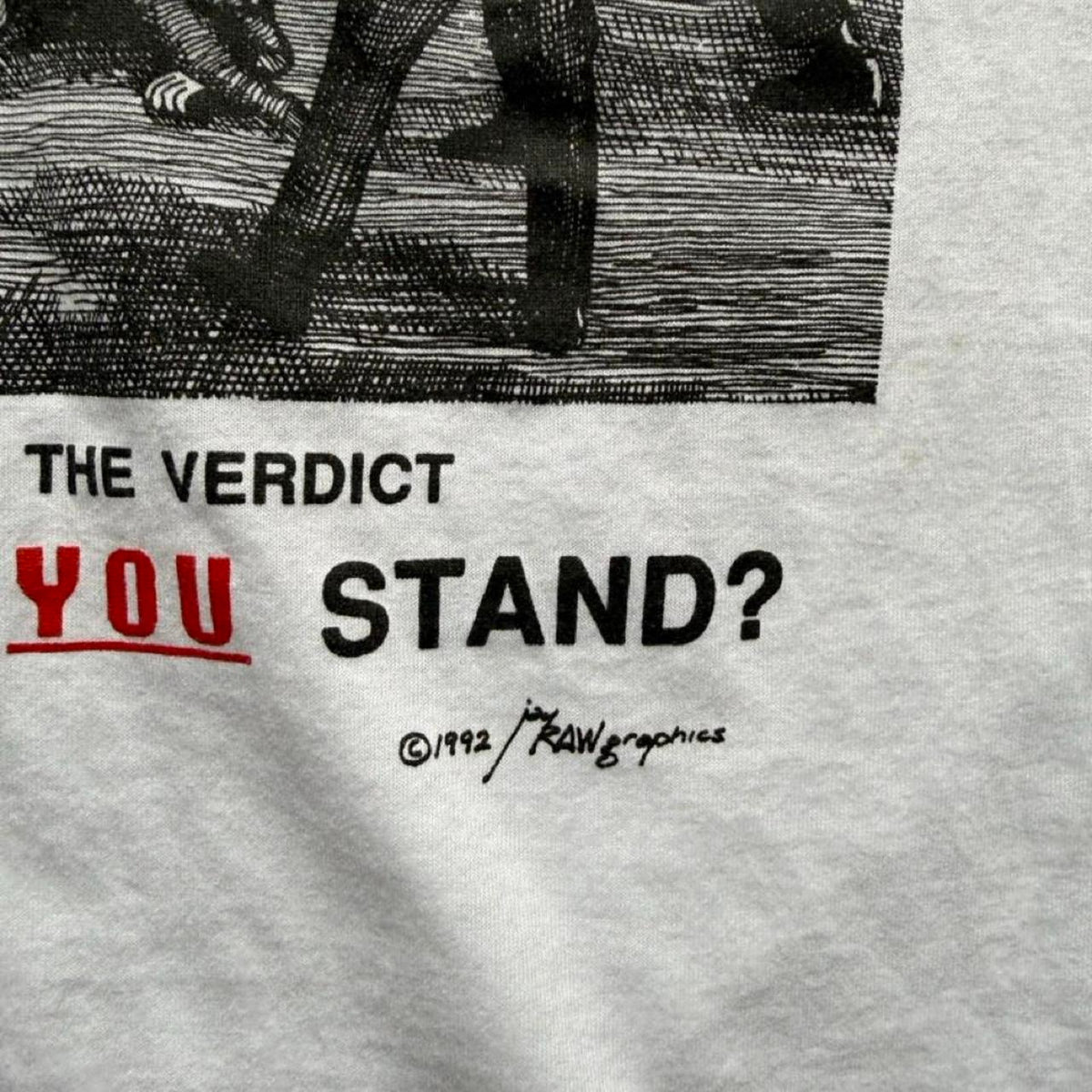 Vintage 90s Rodney King LA Riots Political Activist T-Shirt - X-Large