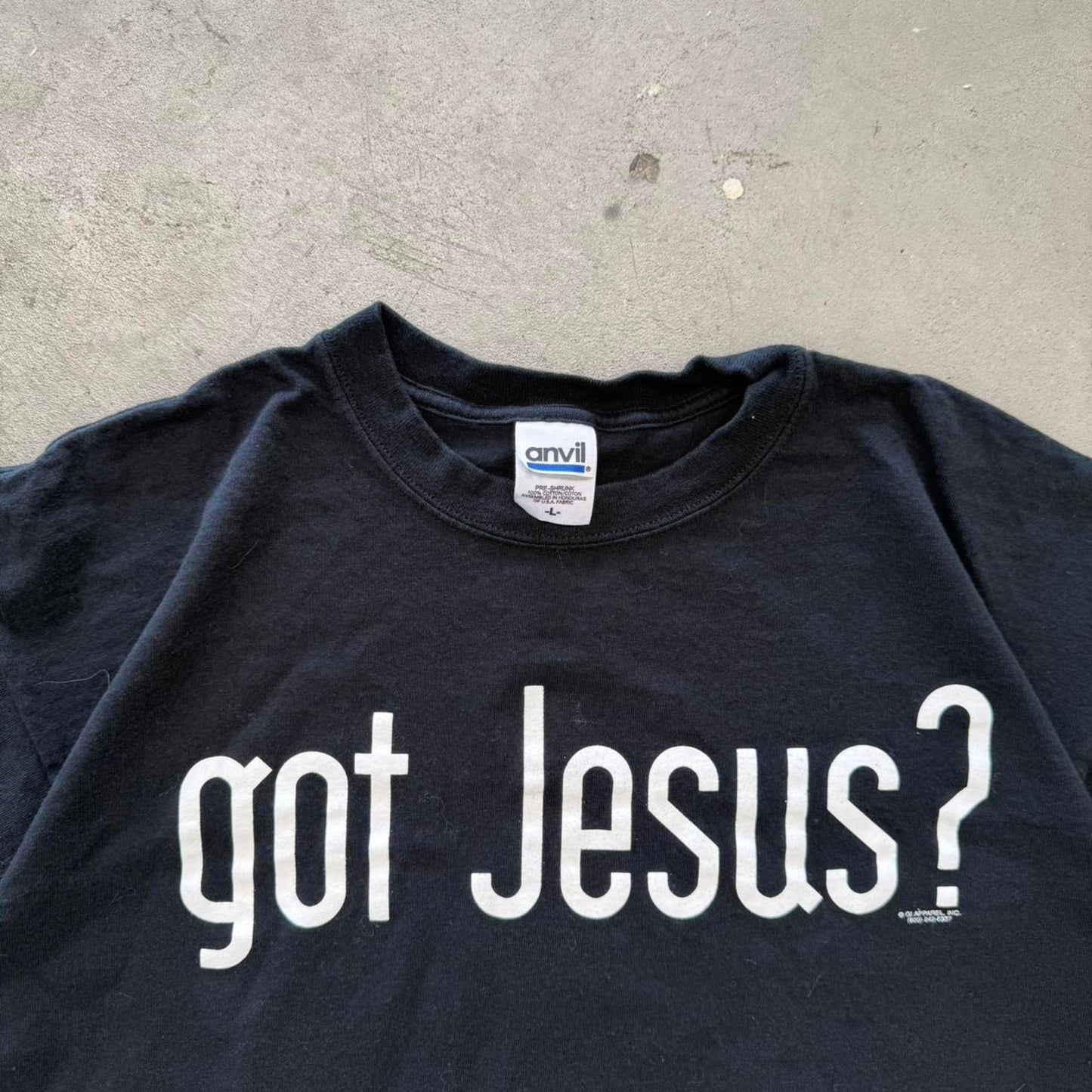Vintage Y2K Got Jesus? Bible T-Shirt - Large