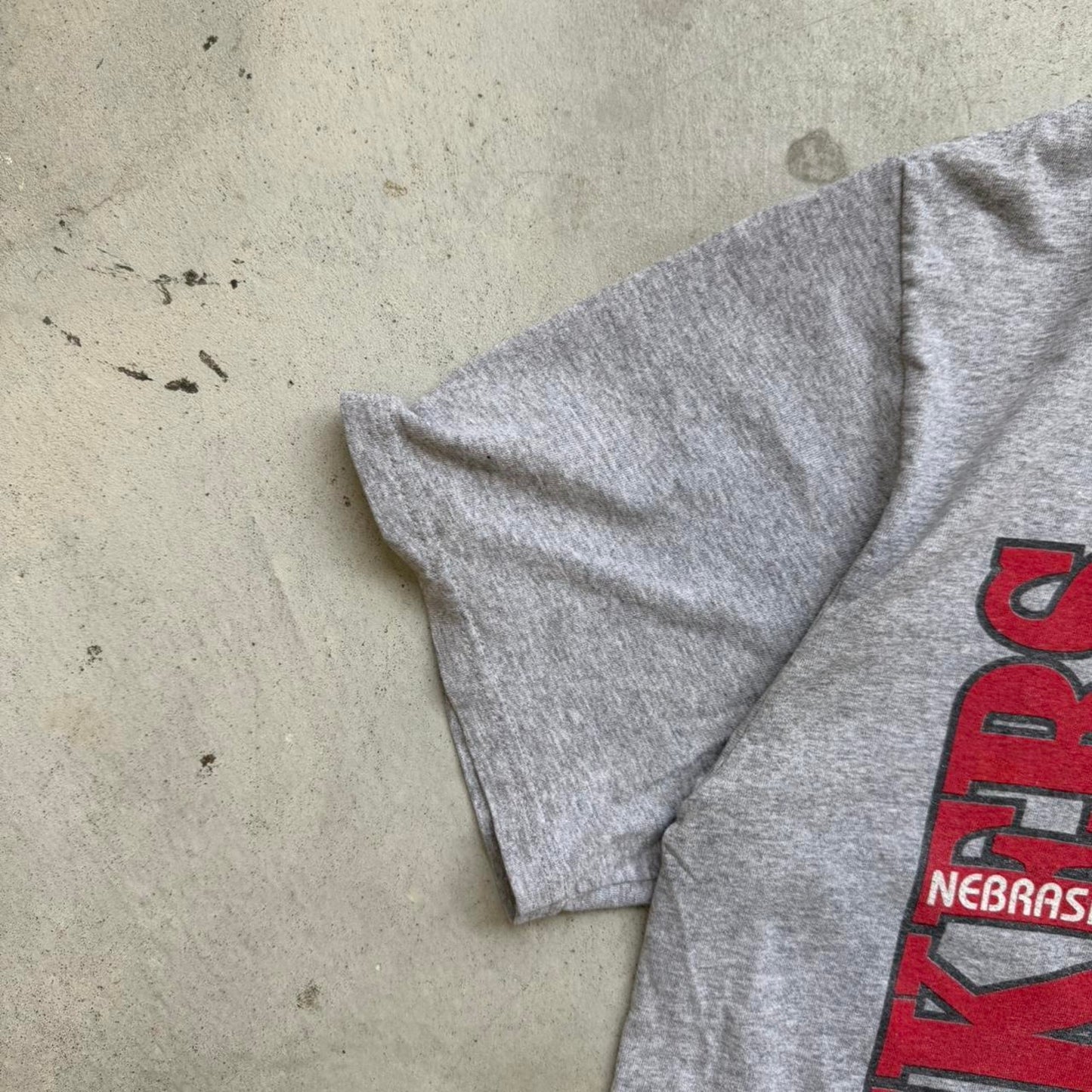 Vintage 90s Nebraska Huskers University Football T-Shirt - Large