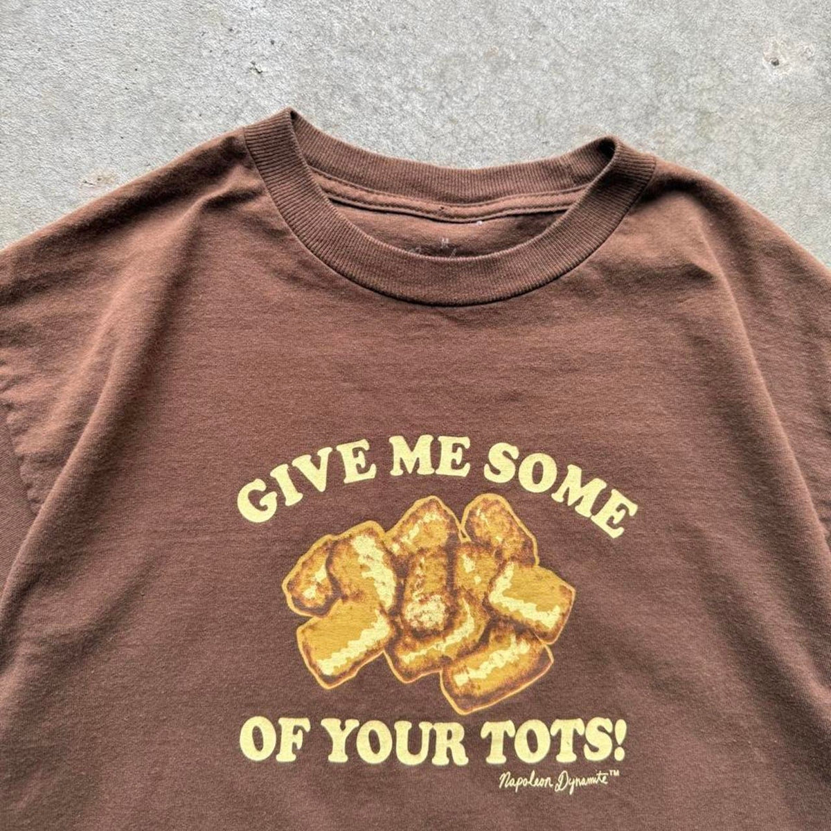 Vintage 2004 Napoleon Dynamite Tater Tots T-Shirt - Medium