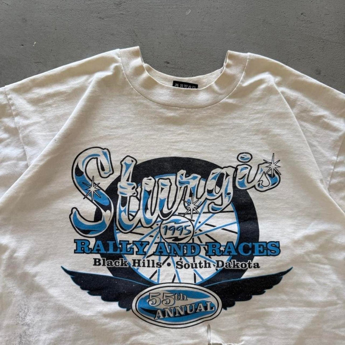 Vintage 90s Sturgis Rally and Races Biker T-Shirt - Large
