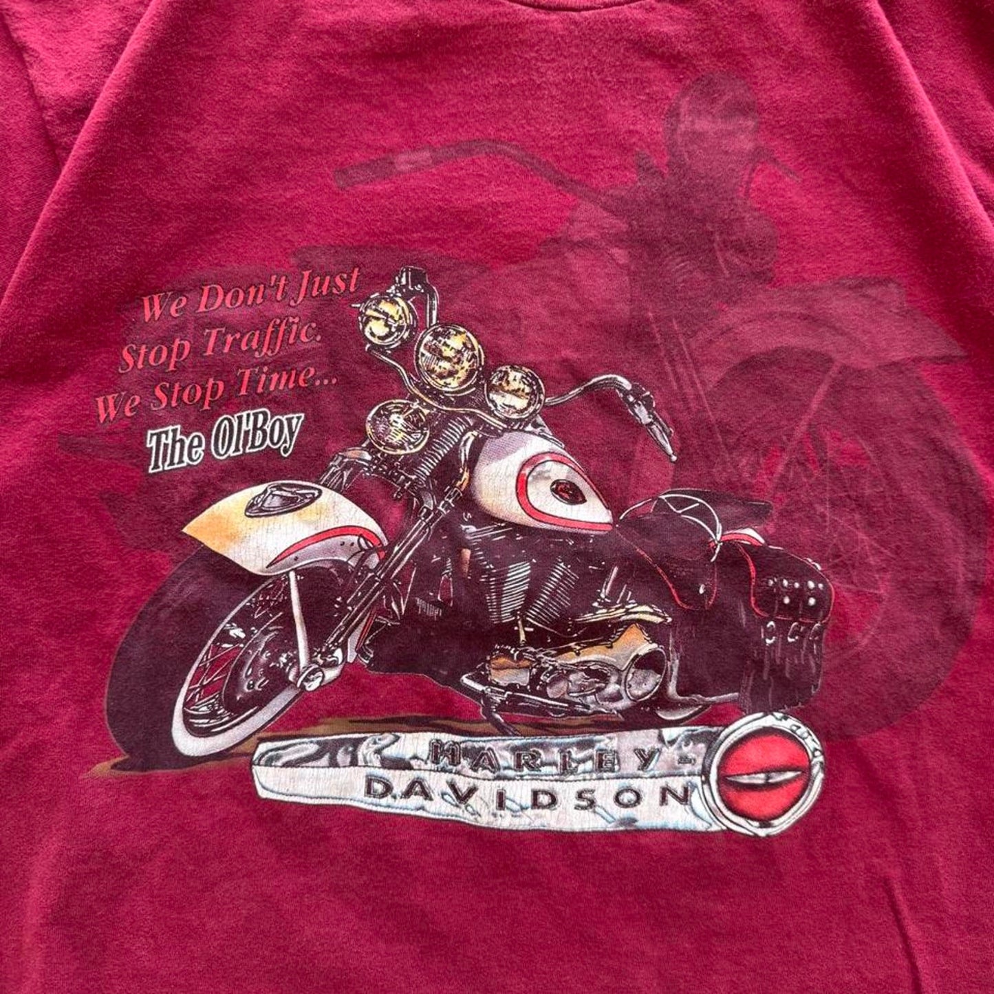 Vintage 90s Harley Davidson Motorcycles Alabama Biker T-Shirt - Large