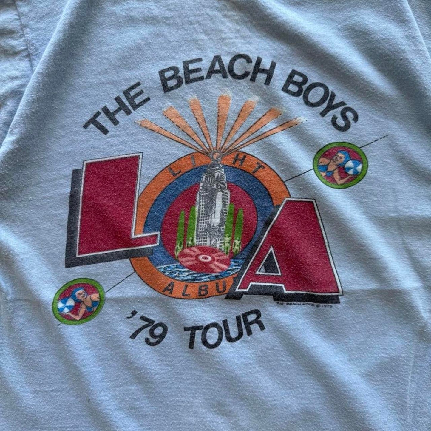 Vintage 1979 The Beach Boys LA Band T-Shirt - Large