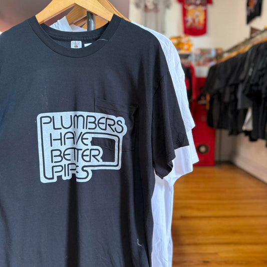 Vintage Plumbers Have Better Pipes Sex Joke T-Shirt