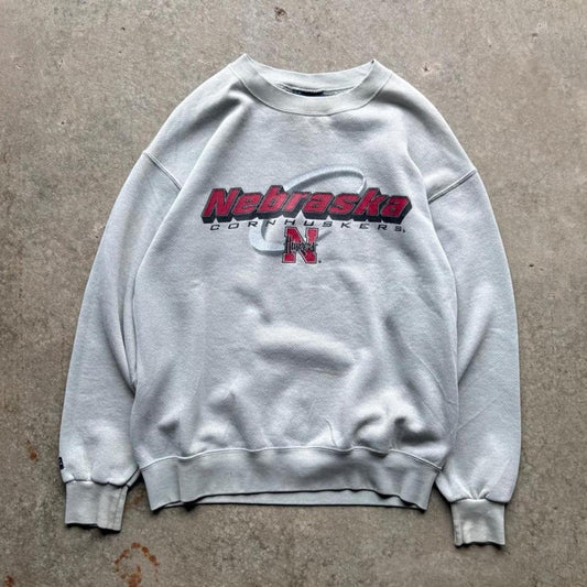 Vintage 90s Nebraska Cornhuskers Crewneck - Medium