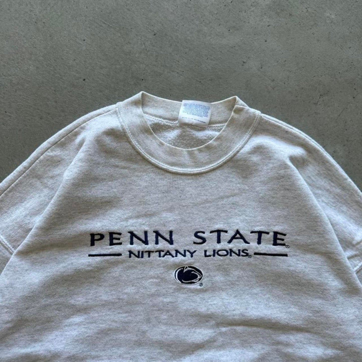 Vintage 90s Penn State Nittany Lions Embroidered Crewneck - Large