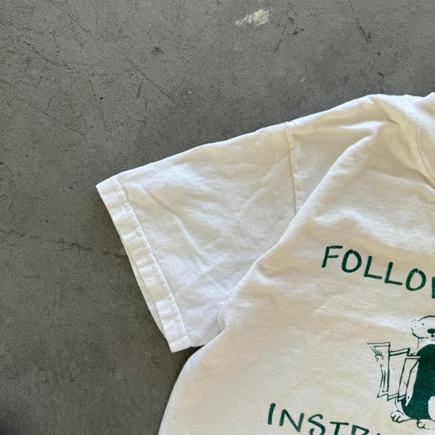 Vintage 90s Follow Gods Instructions Otter Jesus T-Shirt - Small