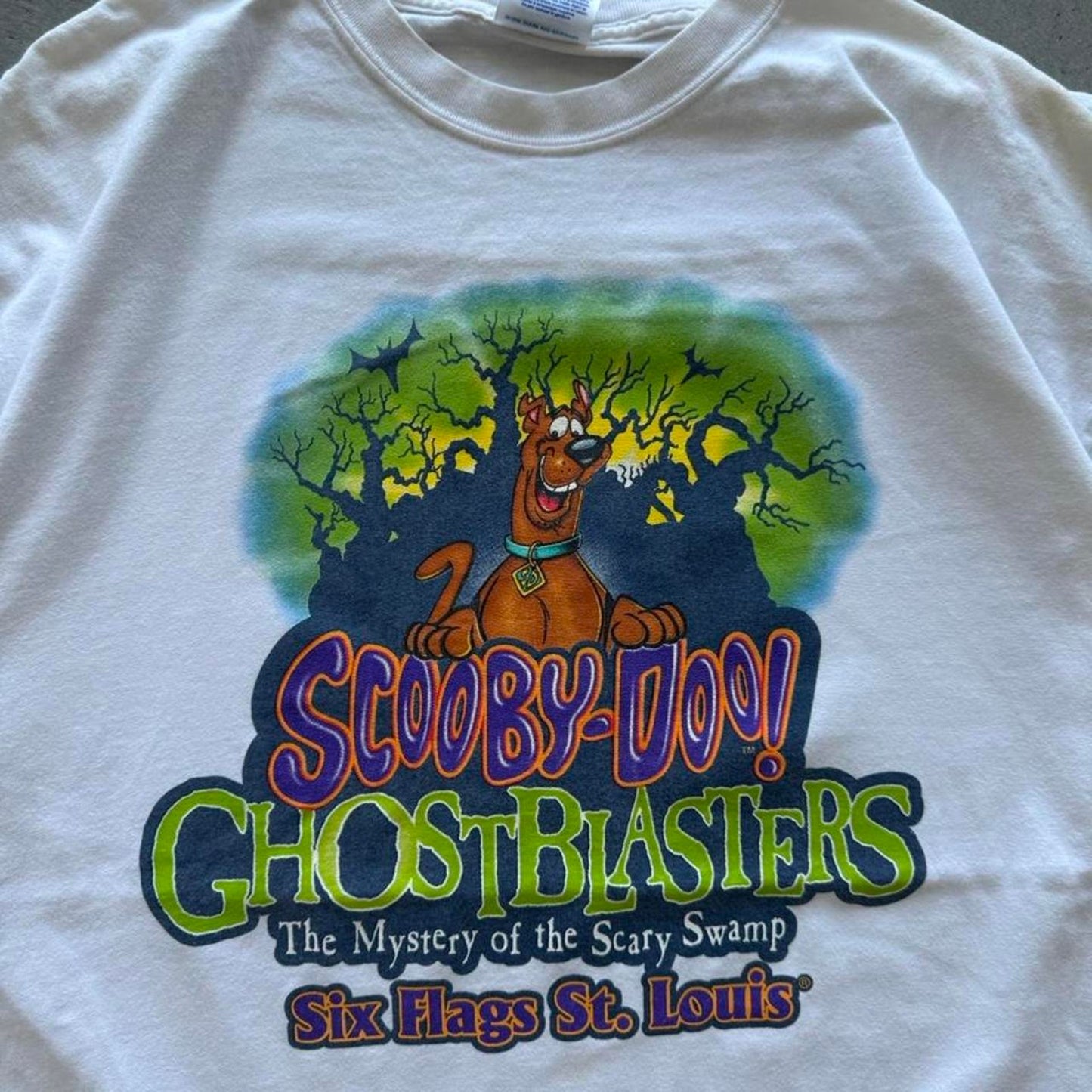 Vintage Scooby Doo Ghostblasters Saint Louis Six Flags T-Shirt - X-Large