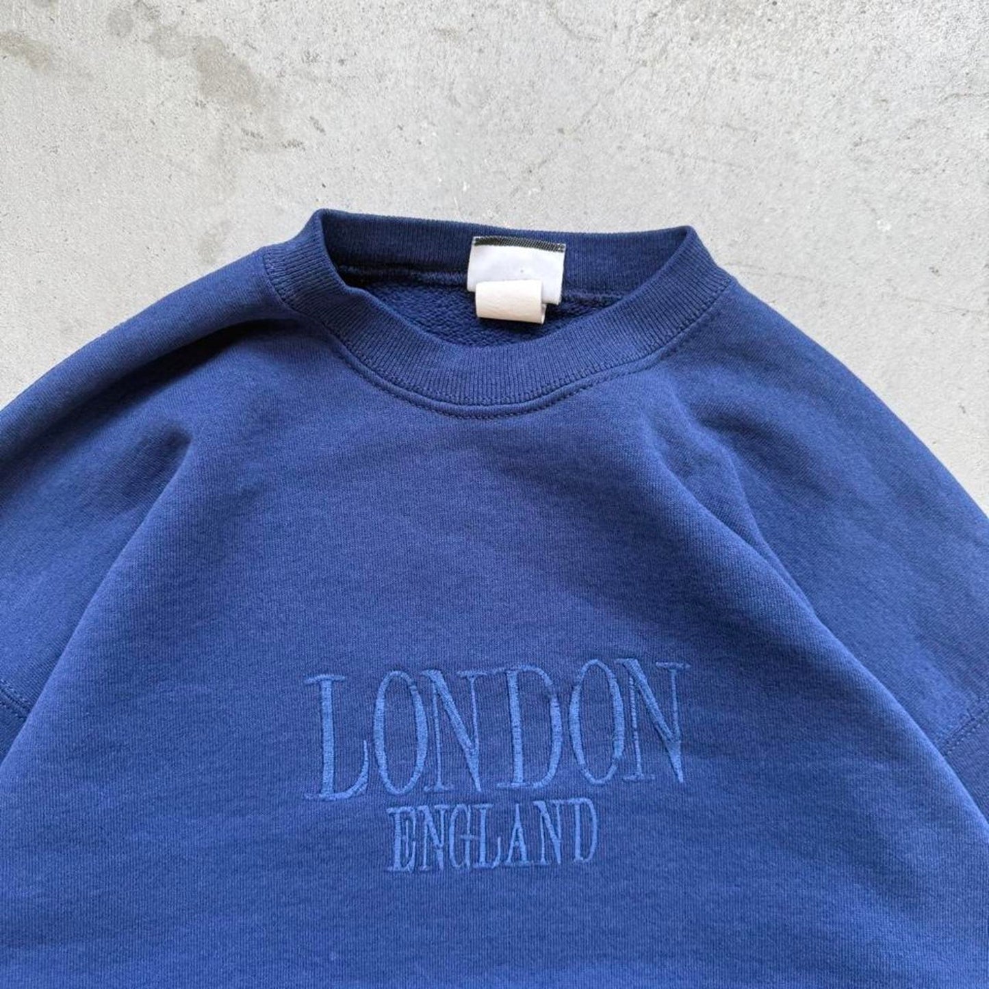 Vintage 90s London England Embroidered Crewneck - Large
