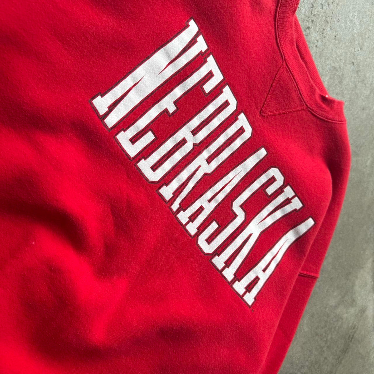 Vintage 90s Nebraska Huskers Spell Out Crewneck - X-Large