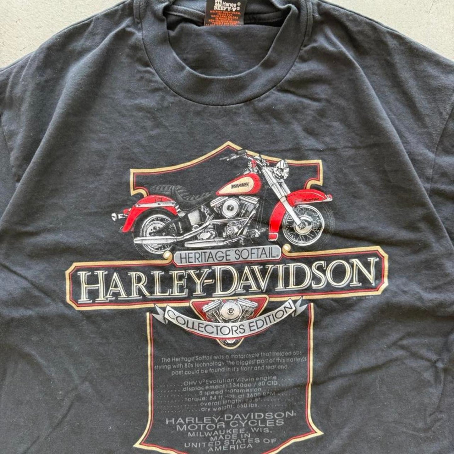 Vintage 90s Harley Davidson Motorcycles Collectors Edition T-Shirt - X-Large