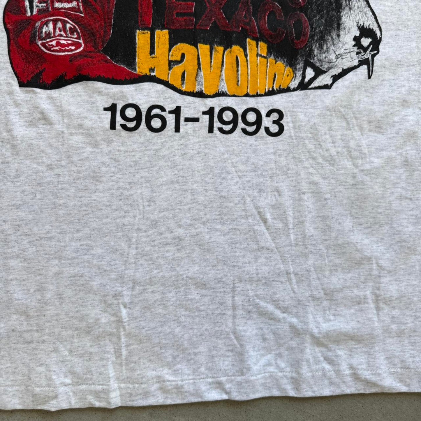 Vintage 90s Davey Allison NASCAR Texaco Racing T-Shirt - X-Large
