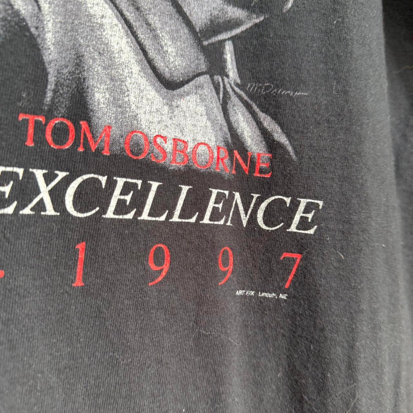 Vintage 90s Nebraska Huskers Thanks Coach Tom Osborne T-Shirt