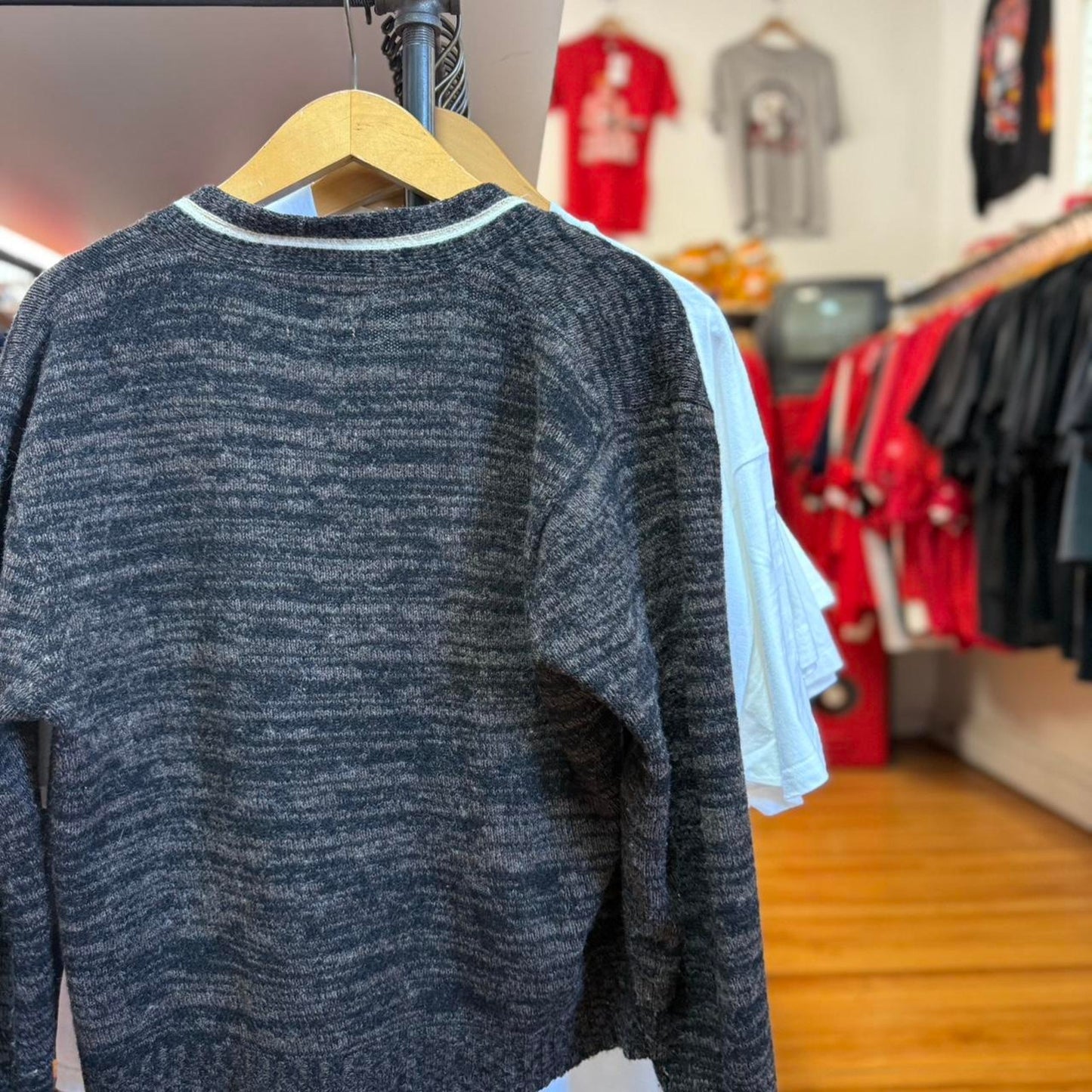 Vintage 70s McGregor Brindle Cardigan Sweater - Large