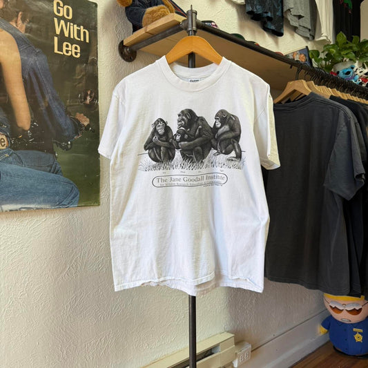 Vintage 90s Jane Goodall Institute Gorilla Animal T-Shirt - Large