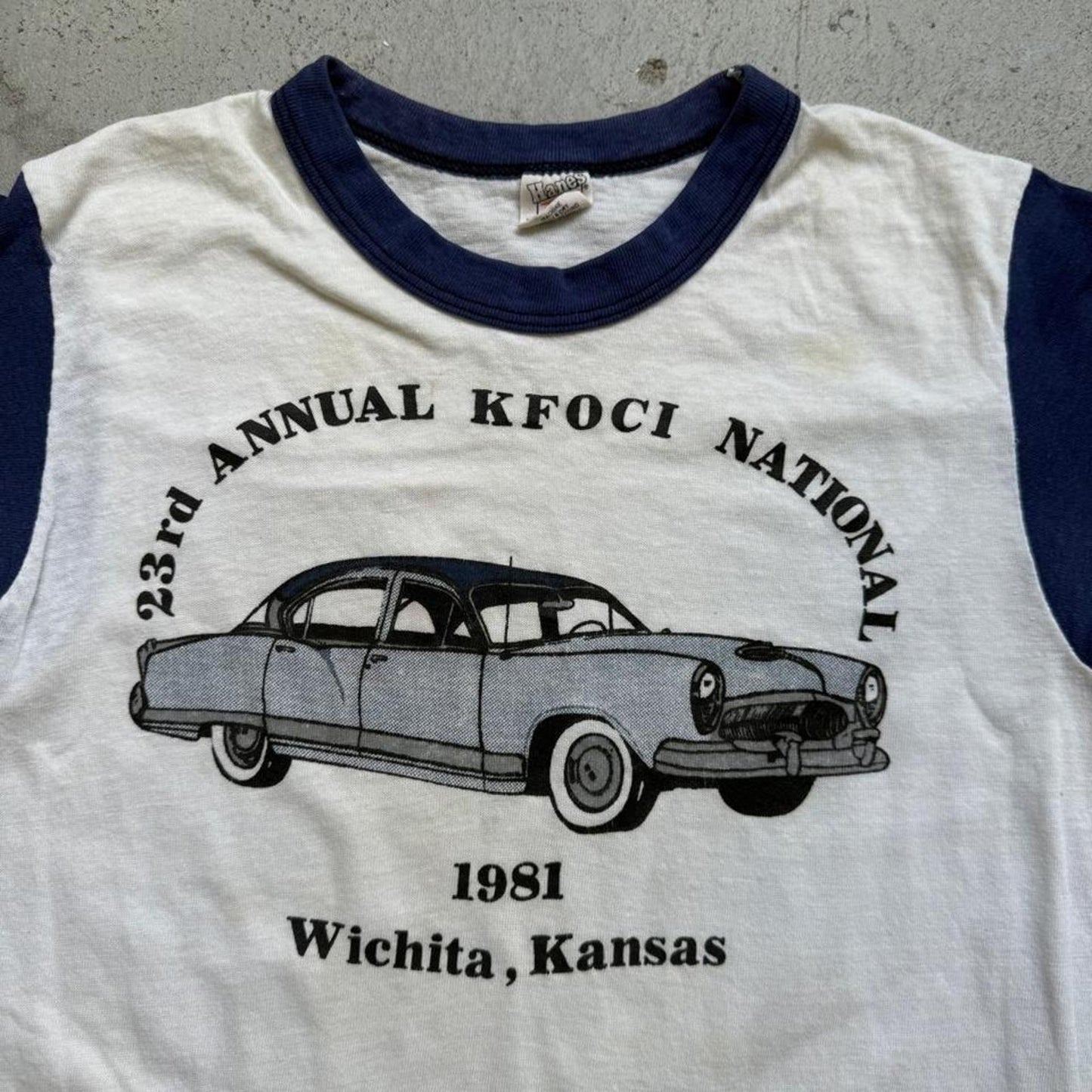 Vintage 1981 Wichita Kansas Car Show T-Shirt - Kids Large 14-16