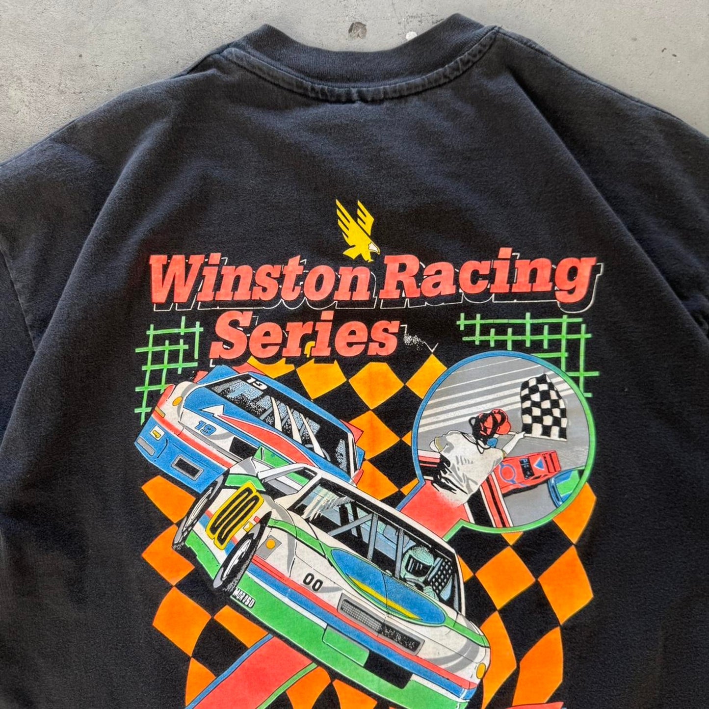Vintage 90s NASCAR Winston Racing Series Race Car T-Shirt - XX-Large