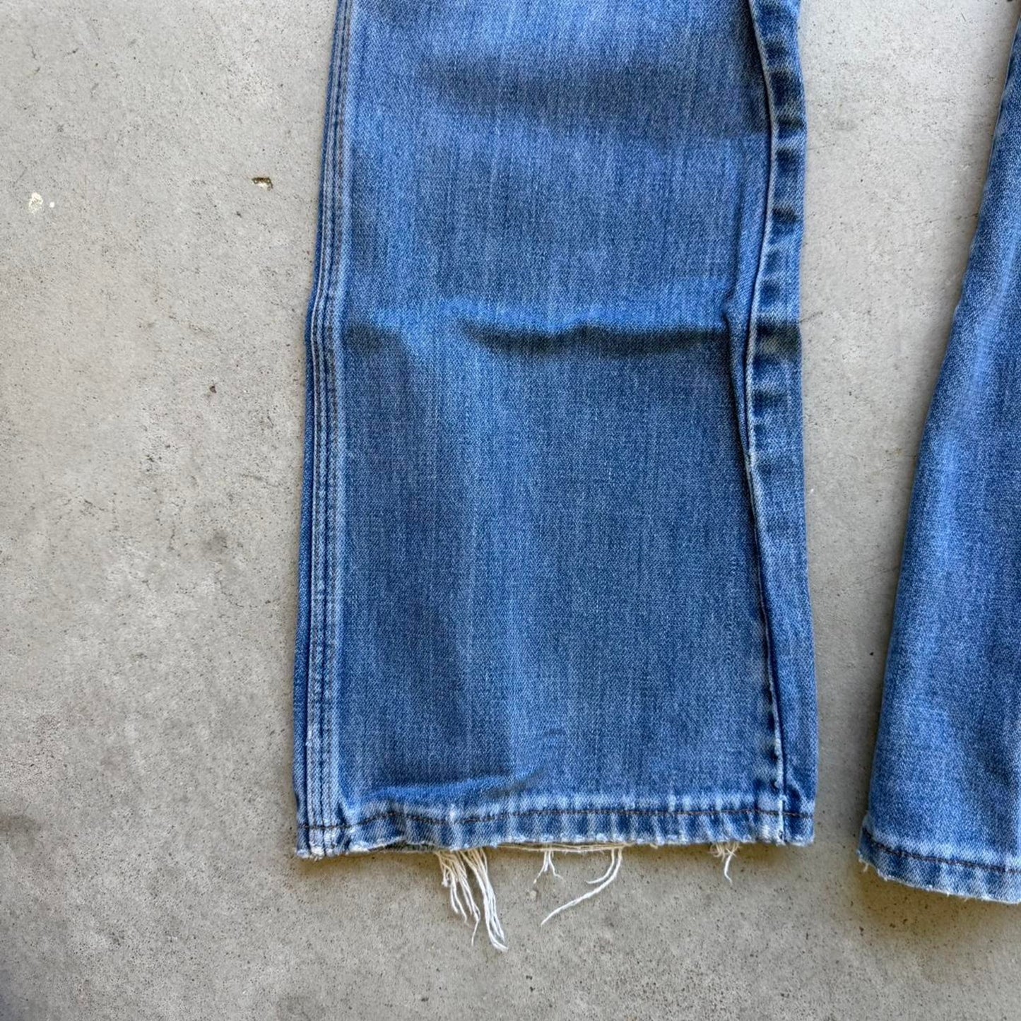 Vintage 90s Wrangler Flared Denim Pants - 30"