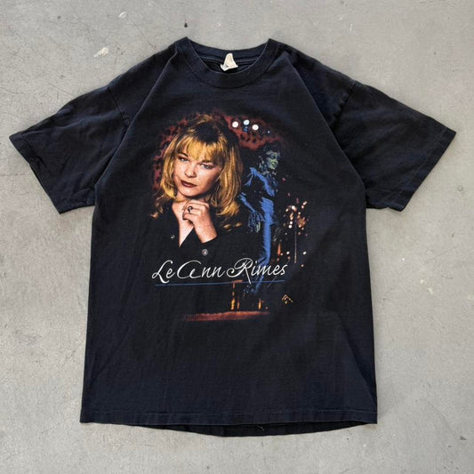 Vintage 90s LeAnn Rimes Country Music Band T-Shirt - Large