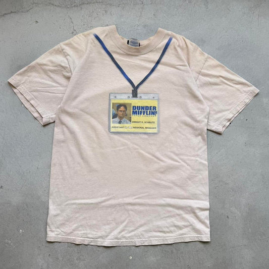 Vintage Y2K The Office Dwight Schrute TV Show T-Shirt - Medium