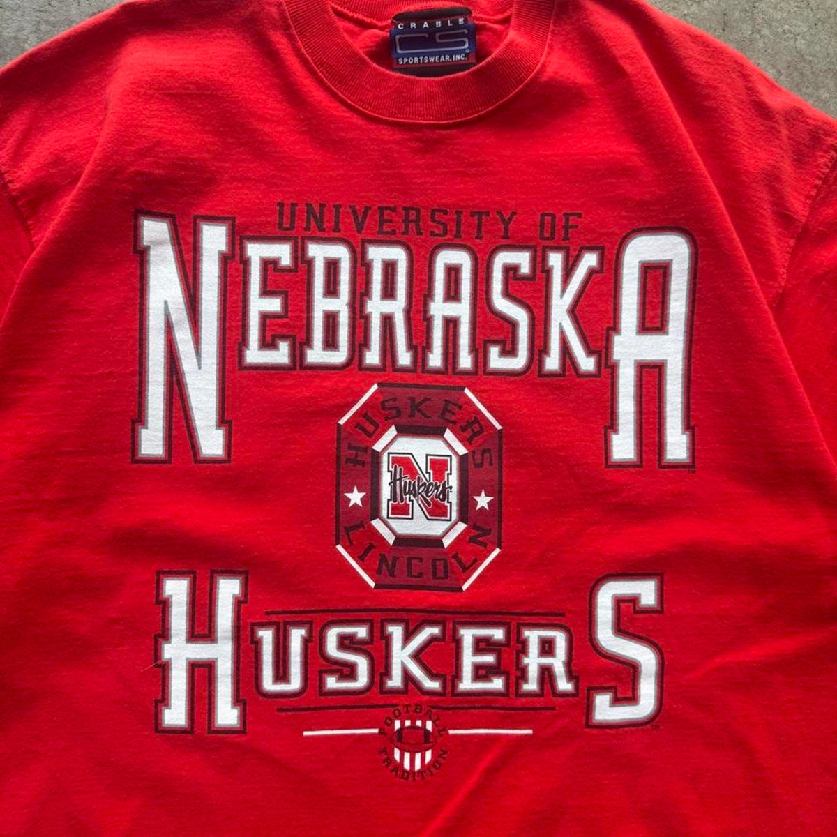 Vintage 90s Nebraska Husker T-Shirt - X-Large