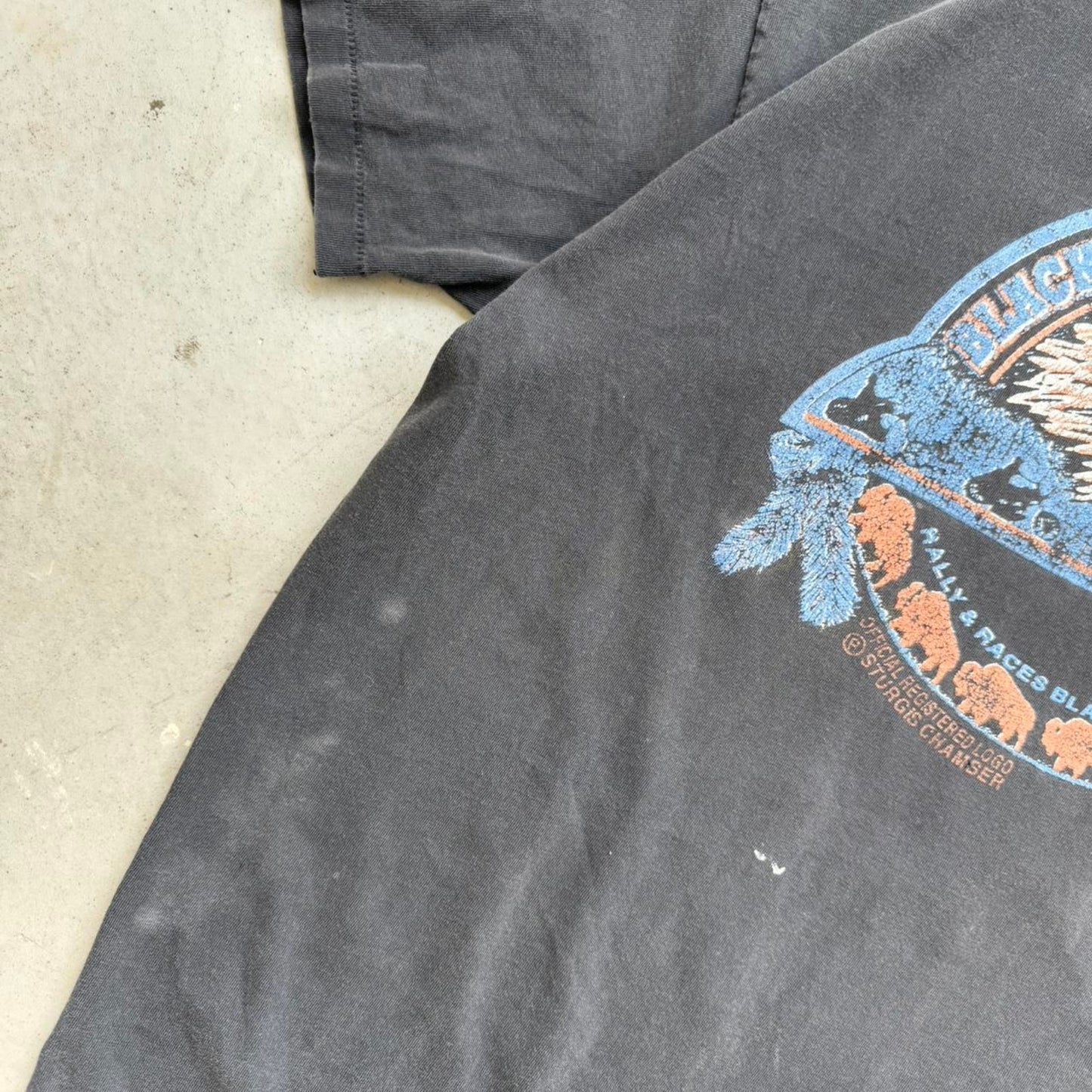 Vintage 90s Black Hills Motorcycle Rally Biker Harley T-Shirt - XX-Large