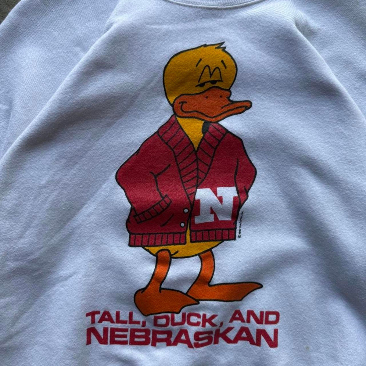 Vintage 90s Nebraska Huskers Tall Duck Crewneck - X-Large