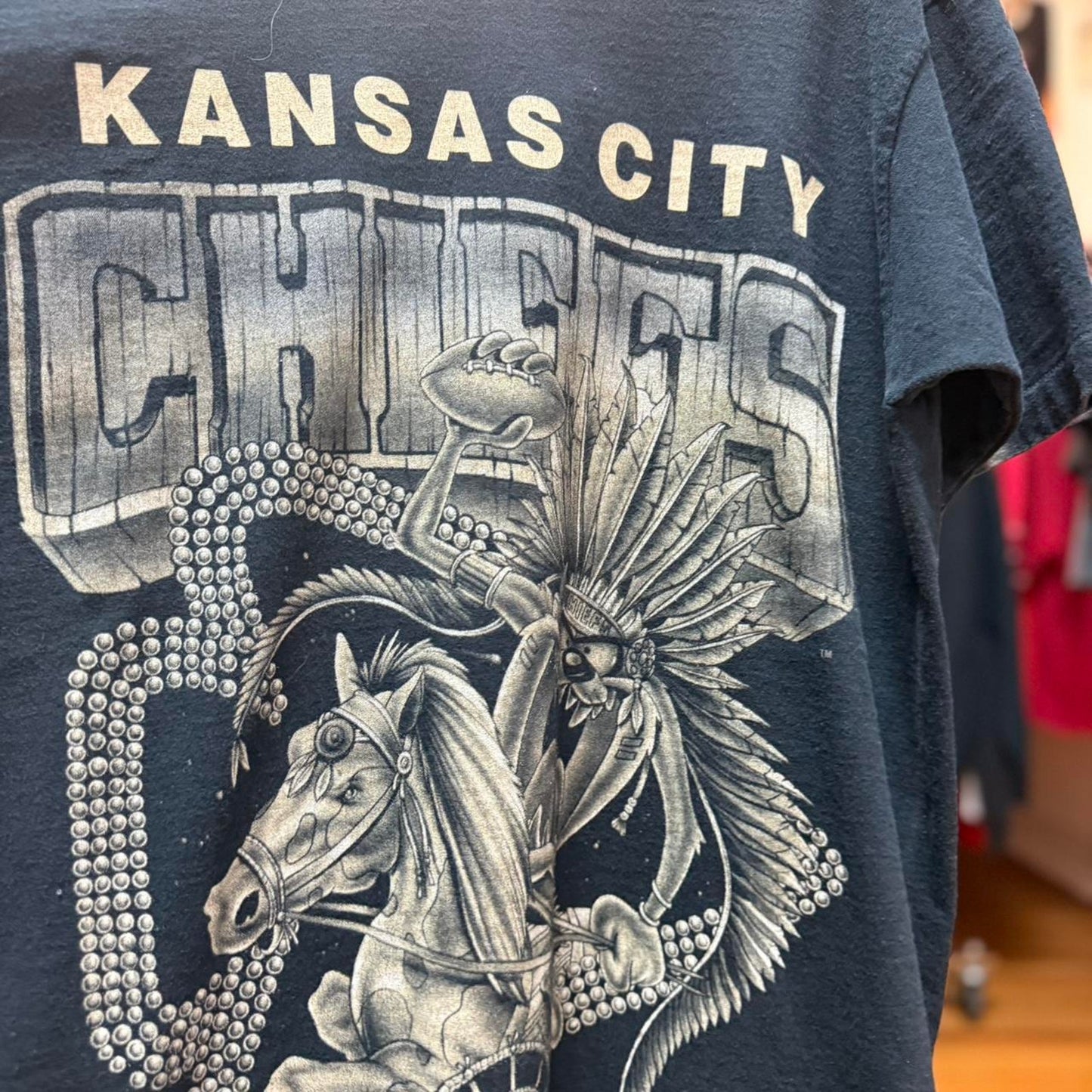 Vintage 90s Kansas City Chiefs Taz Sports T-Shirt - Large