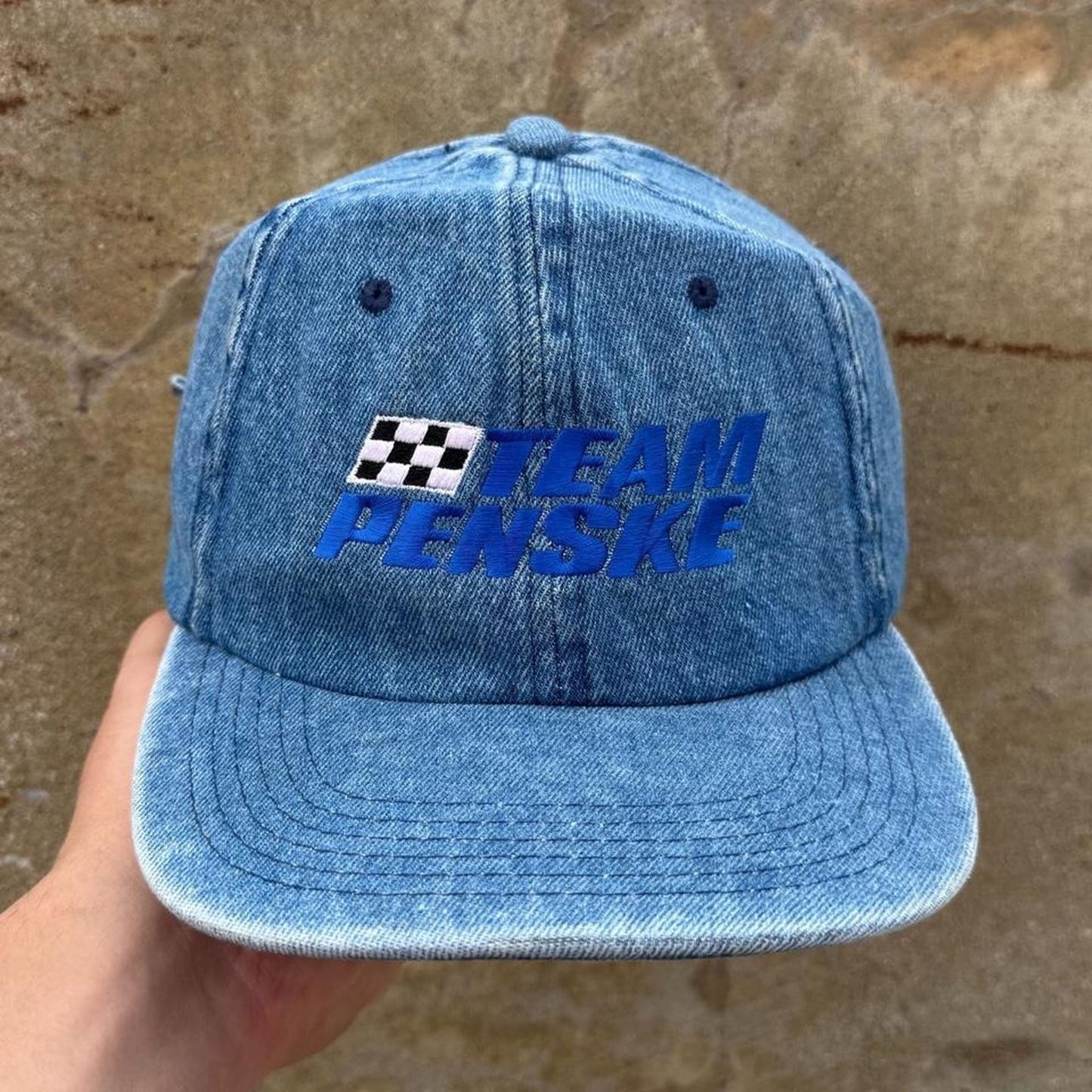Vintage 90s Team Penske Embroidered Racing Cap