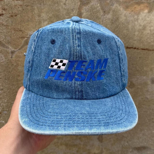 Vintage 90s Team Penske Embroidered Racing Cap