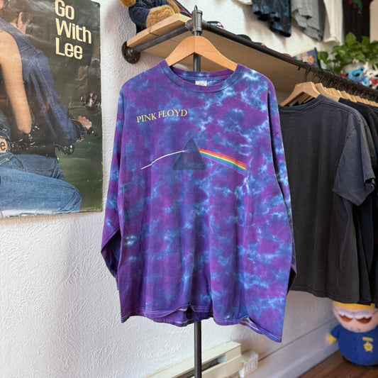 Vintage 90s Pink Floyd Dark Side of the Moon Tie Dye Band T-Shirt - X-Large