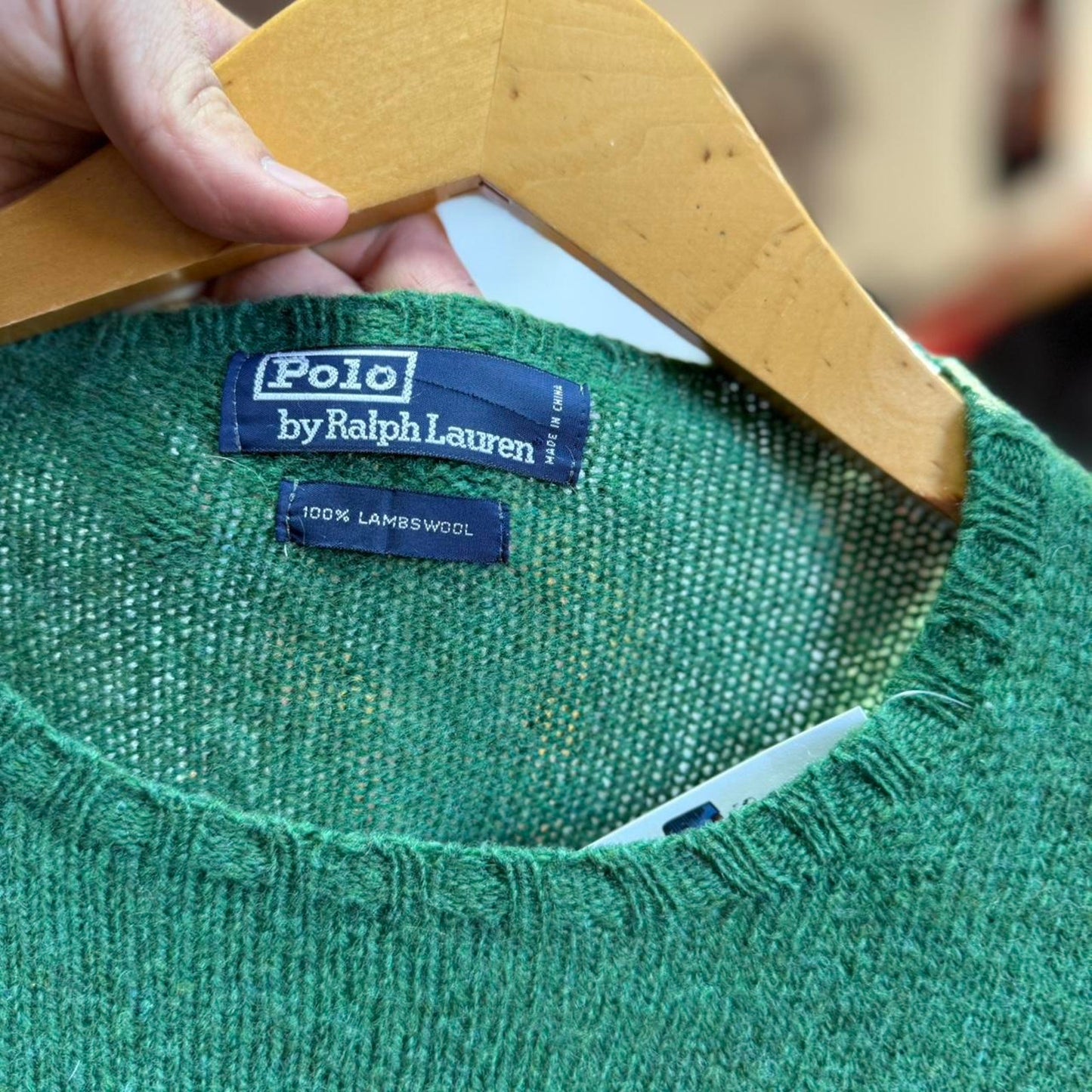 Vintage 90s Polo Ralph Lauren Logo Sweater - Large