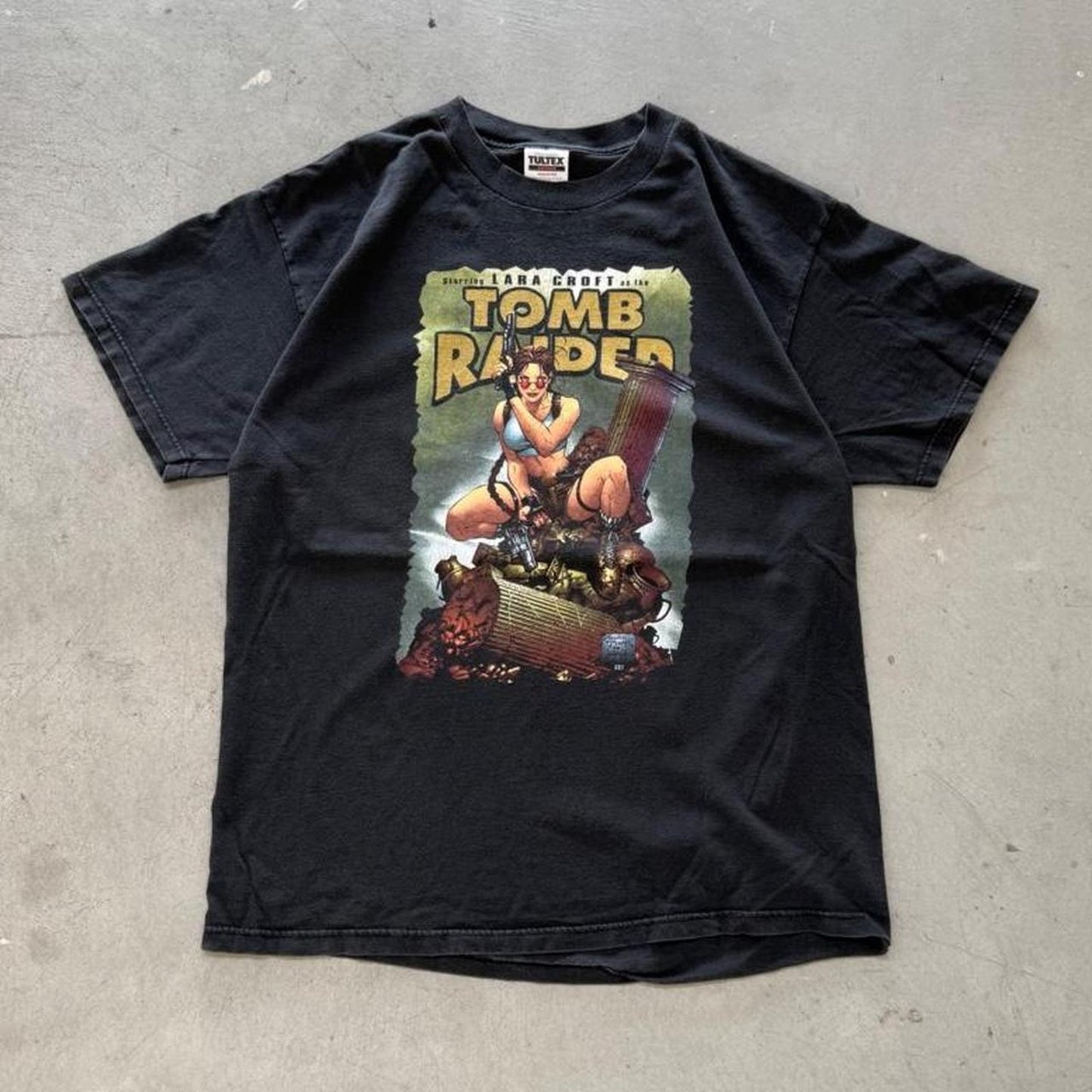 Vintage 90s Tomb Raider Lara Croft Comic T-Shirt - X-Large