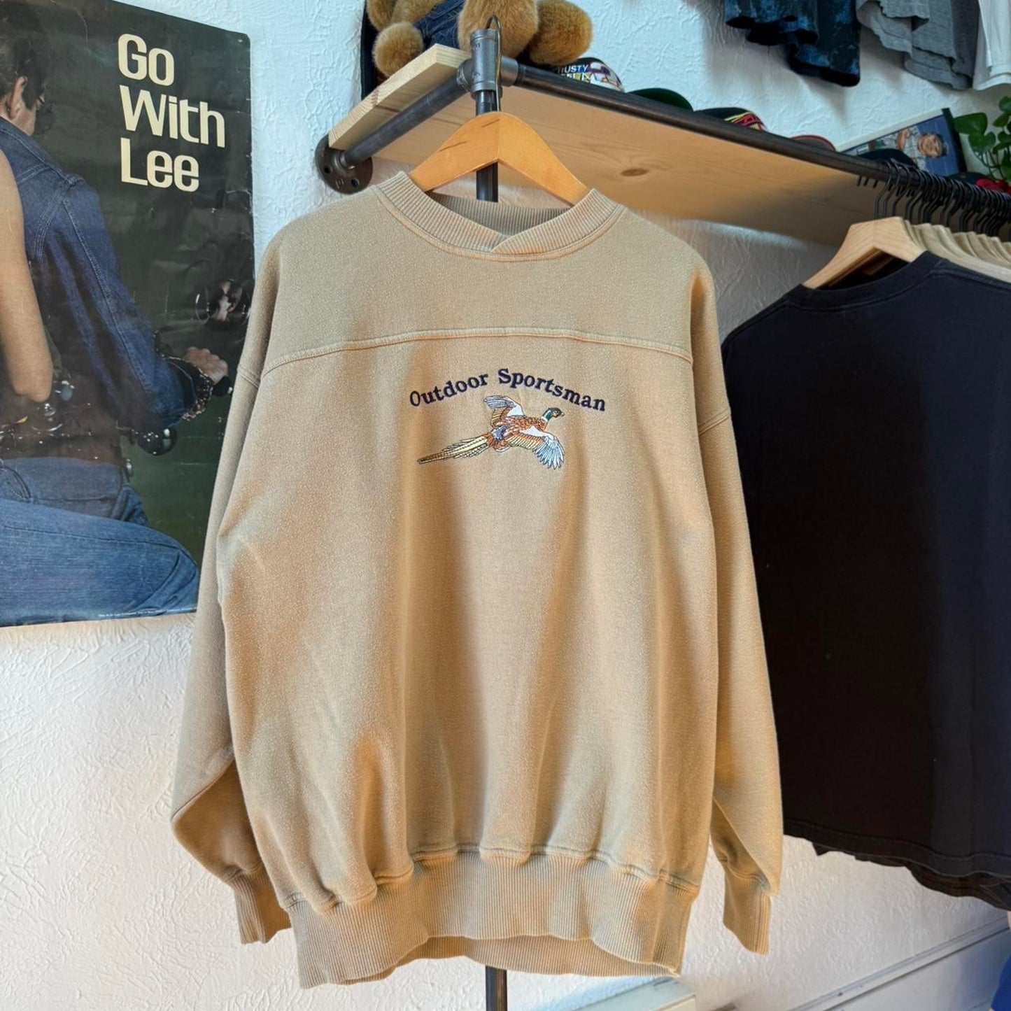 Vintage 90s Outdoor Sportsman Pheasant Embroidered Crewneck - Large