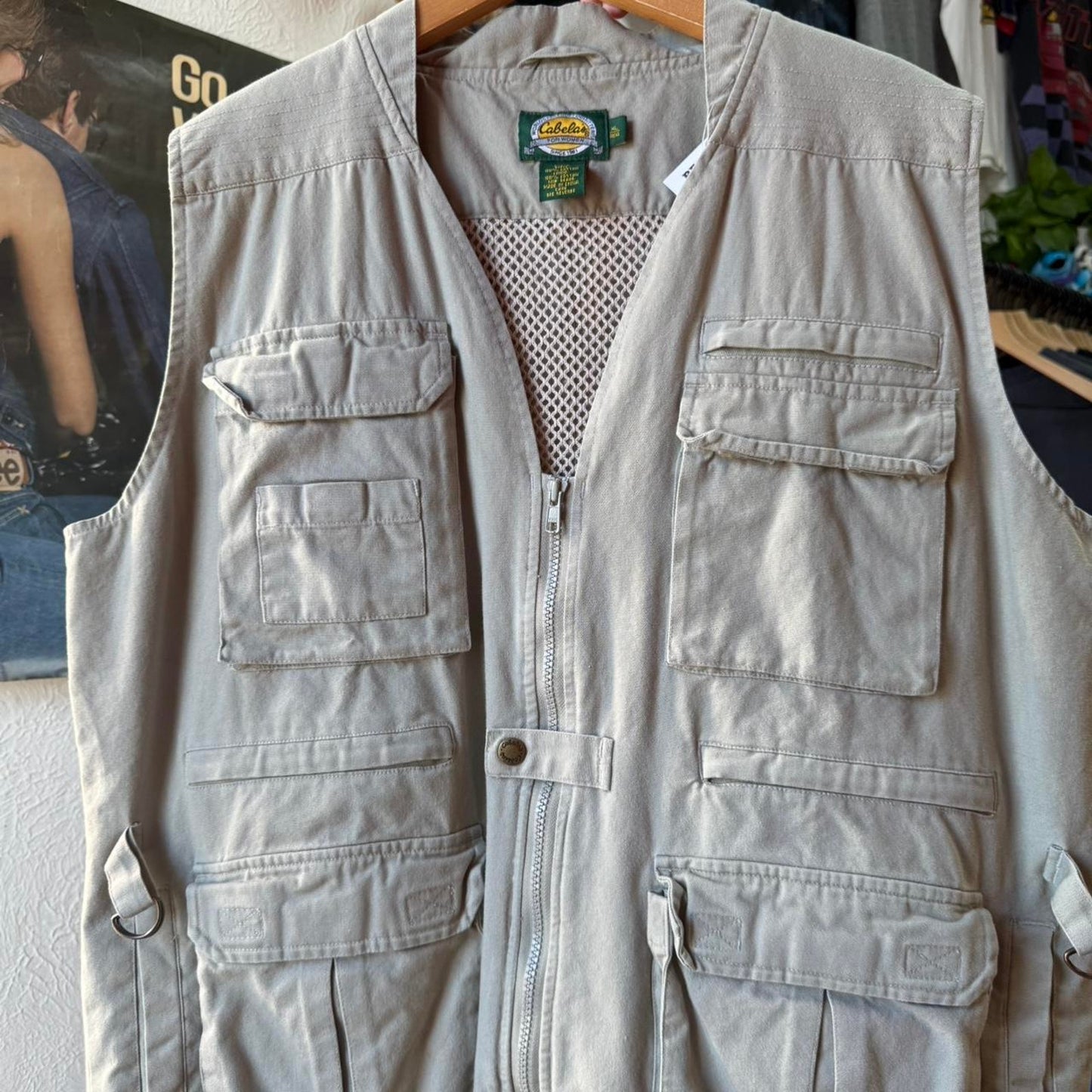 Vintage 90s Cabelas Hunting and Fishing Utility Vest - X-Large