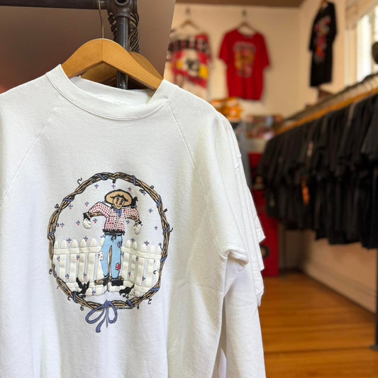 Vintage 90s Scarecrow Puff Print Crewneck