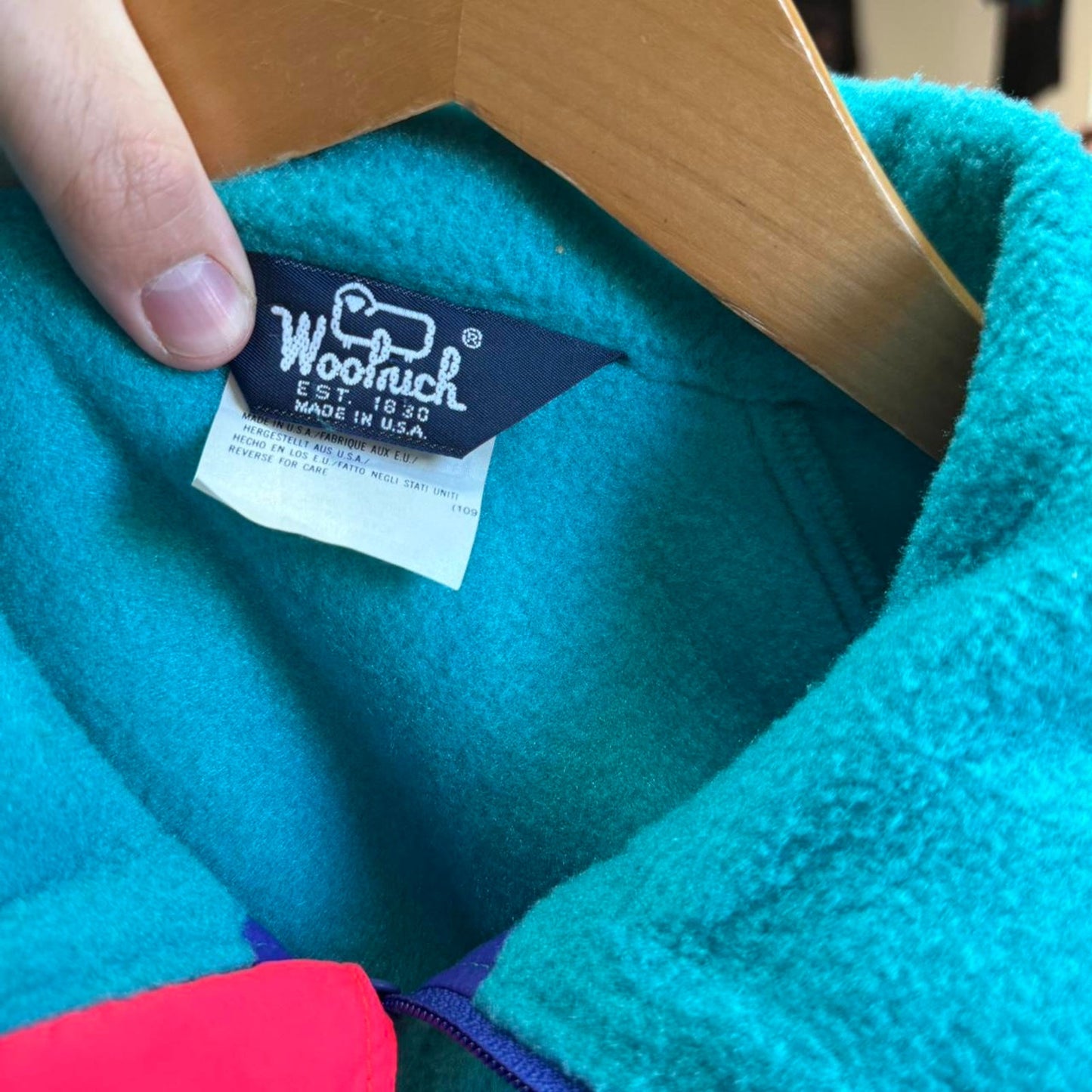 Vintage 90s Woolrich Ski Fleece Zip Up Jacket