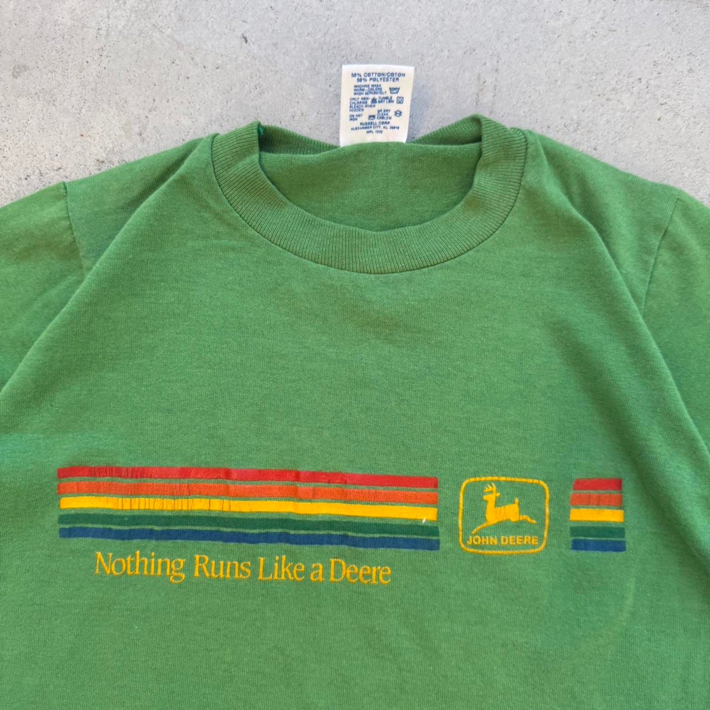 Vintage 80s John Deere Tractors T-Shirt - Kids Small 6-8